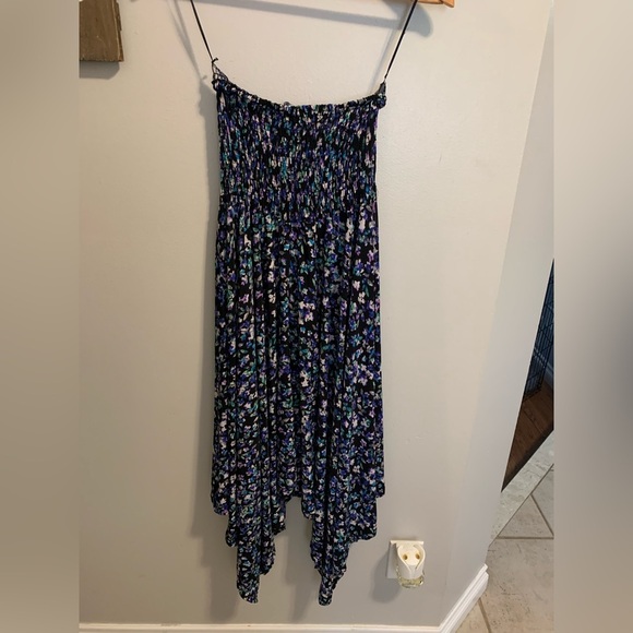 💜 Candy Couture Floral Maxi Skirt - Strapless Boho Chic - Size XL - Picture 2 of 8